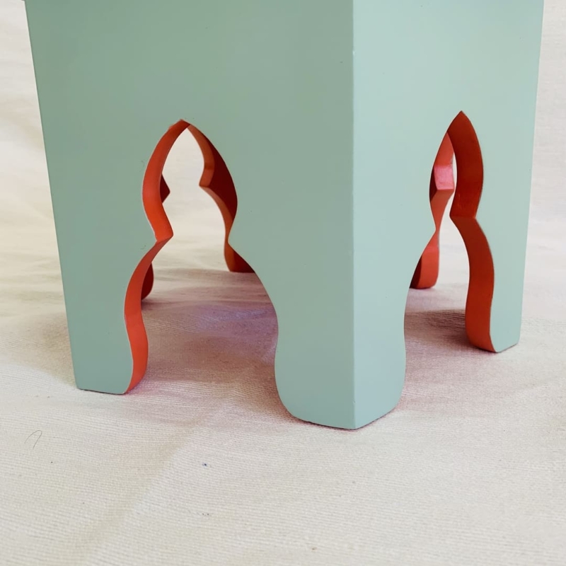 moroccan arch plant stand 3